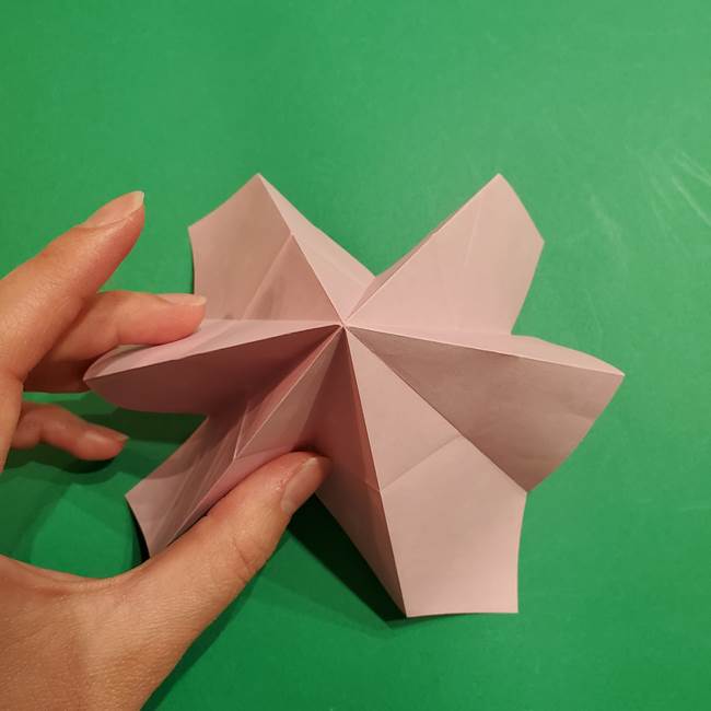 折り紙おもちゃ アイスクリーム カップの作り方折り方②カップ(26)