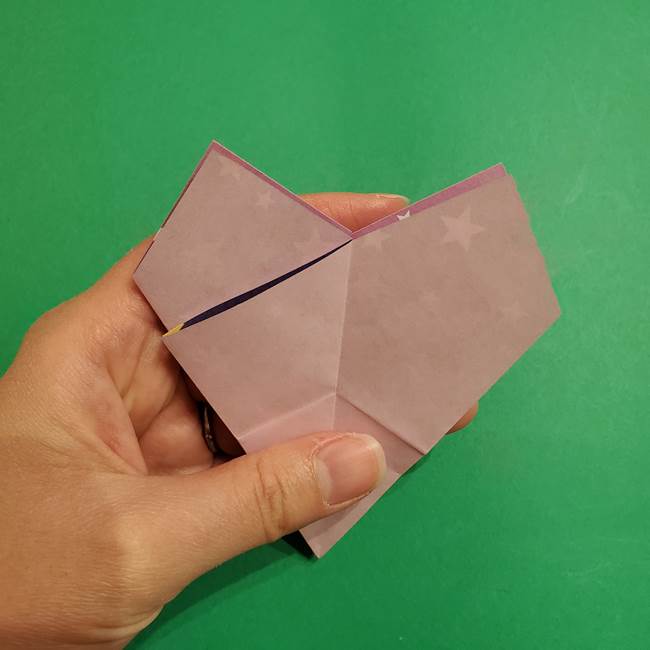 折り紙おもちゃ アイスクリーム カップの作り方折り方②カップ(27)