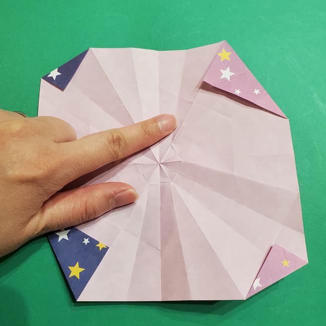 折り紙おもちゃ アイスクリーム カップの作り方折り方②カップ(49)