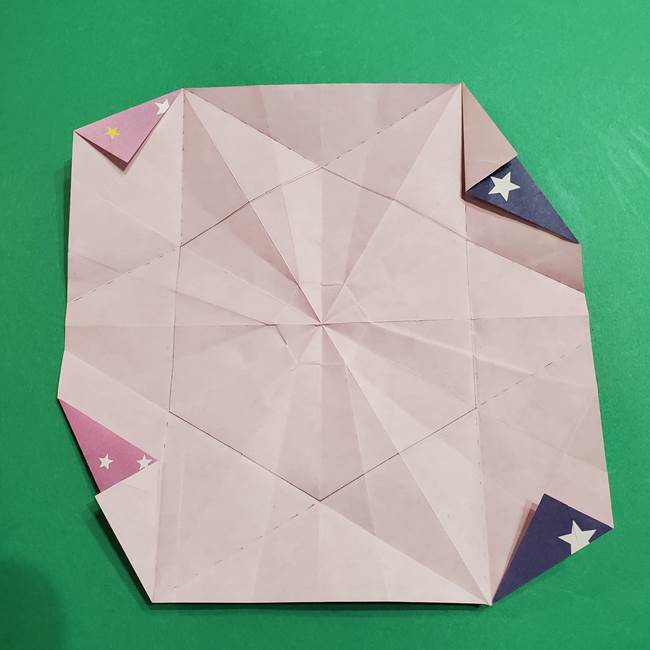 折り紙おもちゃ アイスクリーム カップの作り方折り方②カップ(57)
