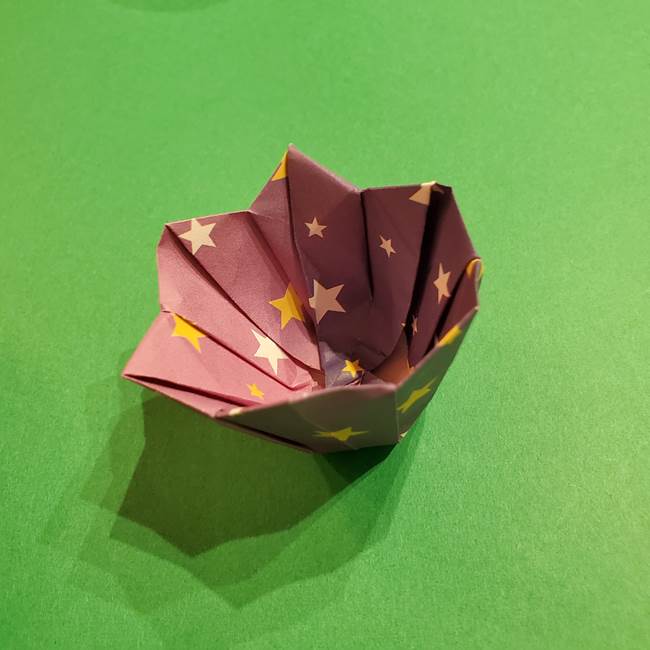 折り紙おもちゃ アイスクリーム カップの作り方折り方②カップ(71)