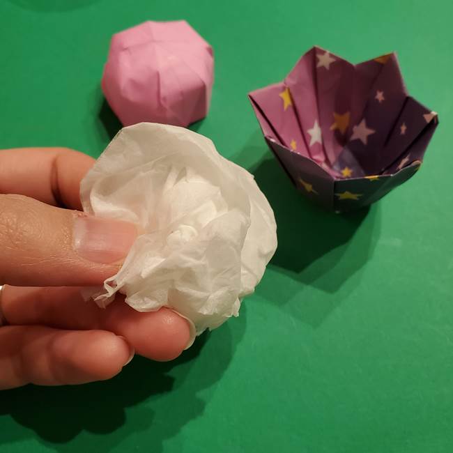 折り紙おもちゃ アイスクリーム カップの作り方折り方③完成(2)
