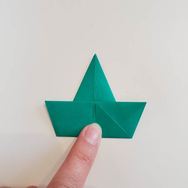 折り紙で朝顔の葉の折り方作り方(11)