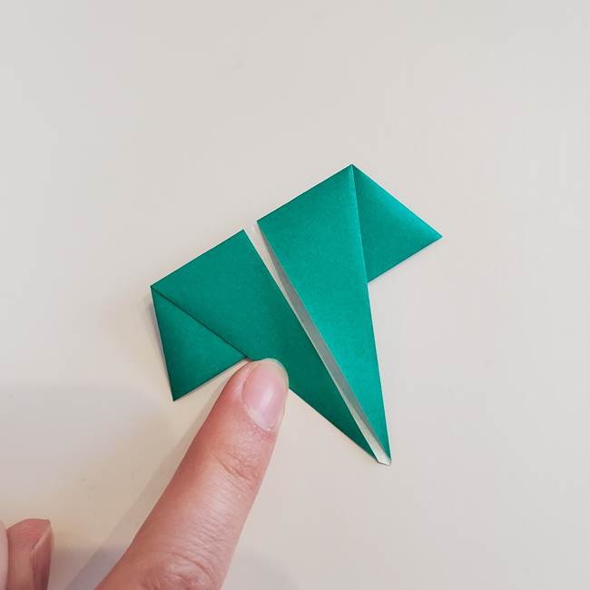 折り紙で朝顔の葉の折り方作り方(16)
