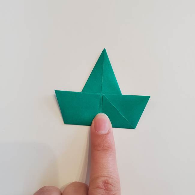 折り紙で朝顔の葉の折り方作り方(17)