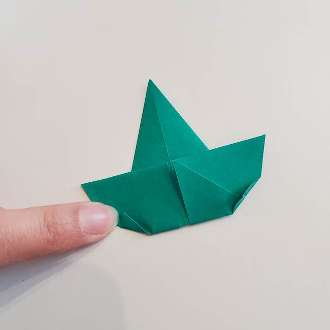 折り紙で朝顔の葉の折り方作り方(18)