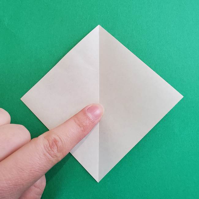 折り紙で朝顔の葉の折り方作り方(3)
