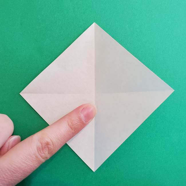 折り紙で朝顔の葉の折り方作り方(5)