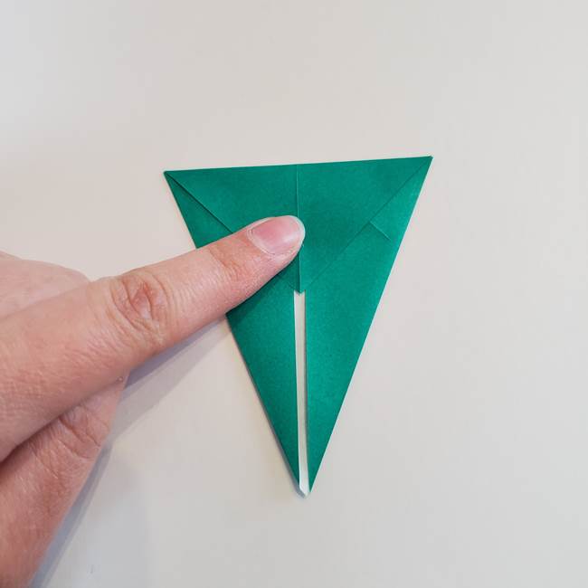 折り紙で朝顔の葉の折り方作り方(7)