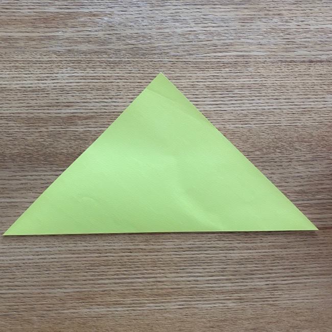 折り紙のキイロイトリの折り方作り方 (1)