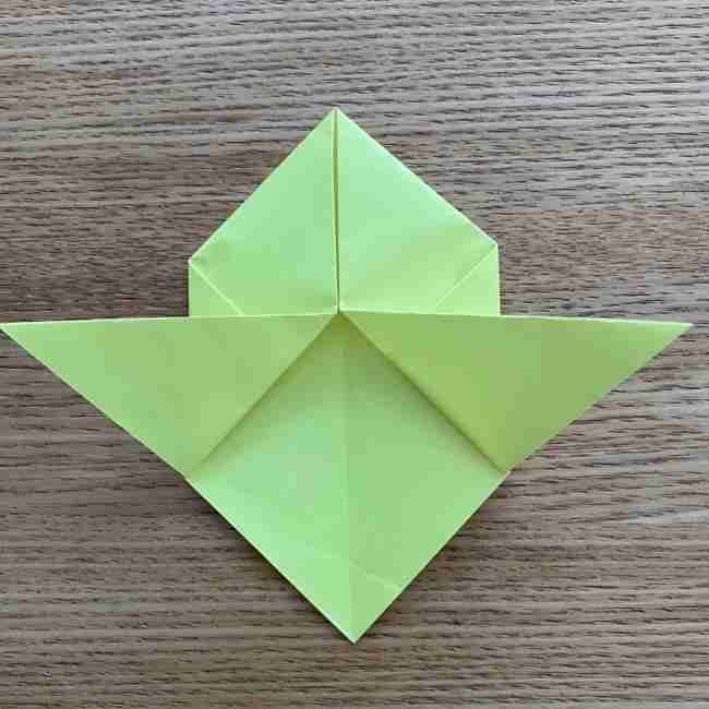 折り紙のキイロイトリの折り方作り方 (10)