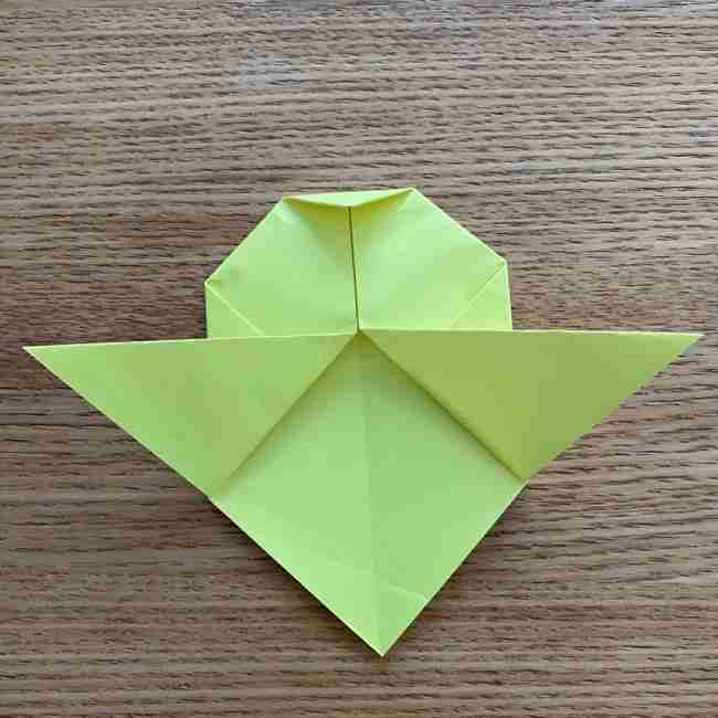 折り紙のキイロイトリの折り方作り方 (11)