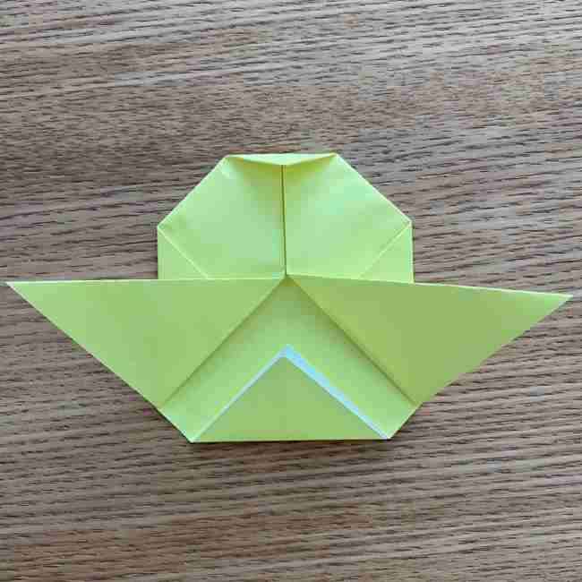 折り紙のキイロイトリの折り方作り方 (12)