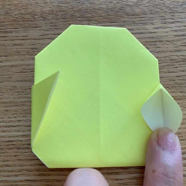 折り紙のキイロイトリの折り方作り方 (15)