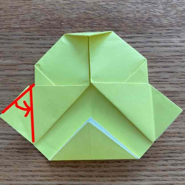 折り紙のキイロイトリの折り方作り方 (21)
