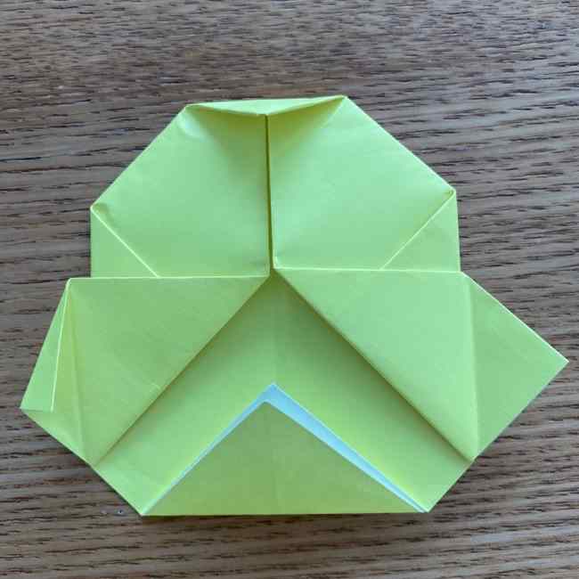 折り紙のキイロイトリの折り方作り方 (22)