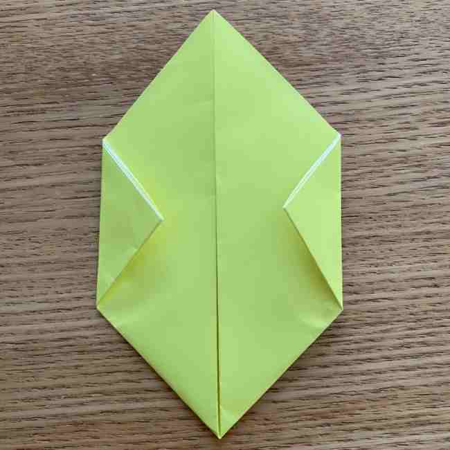 折り紙のキイロイトリの折り方作り方 (6)