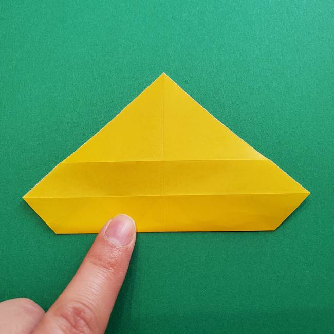 折り紙のダリア 16枚で立体的な折り方①上段(10)