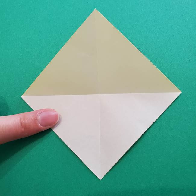 折り紙のダリア 16枚で立体的な折り方①上段(5)