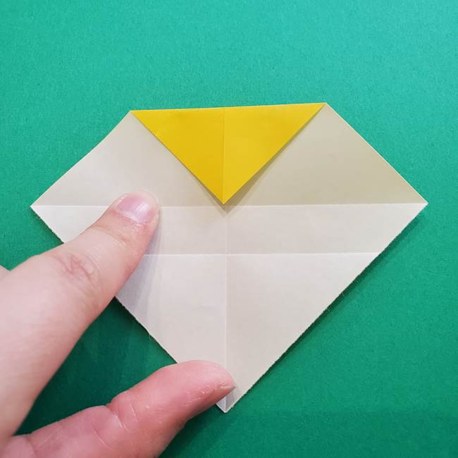折り紙のダリア 16枚で立体的な折り方①上段(8)