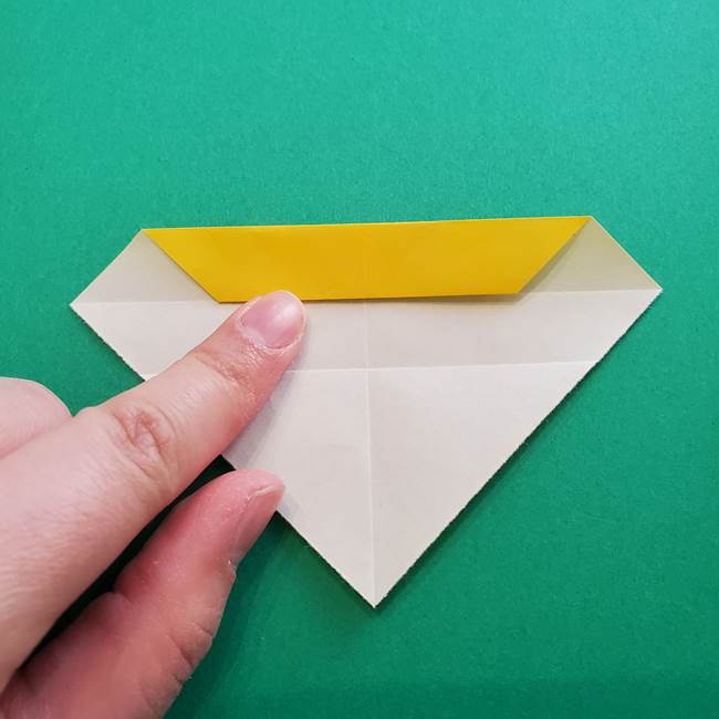 折り紙のダリア 16枚で立体的な折り方①上段(9)