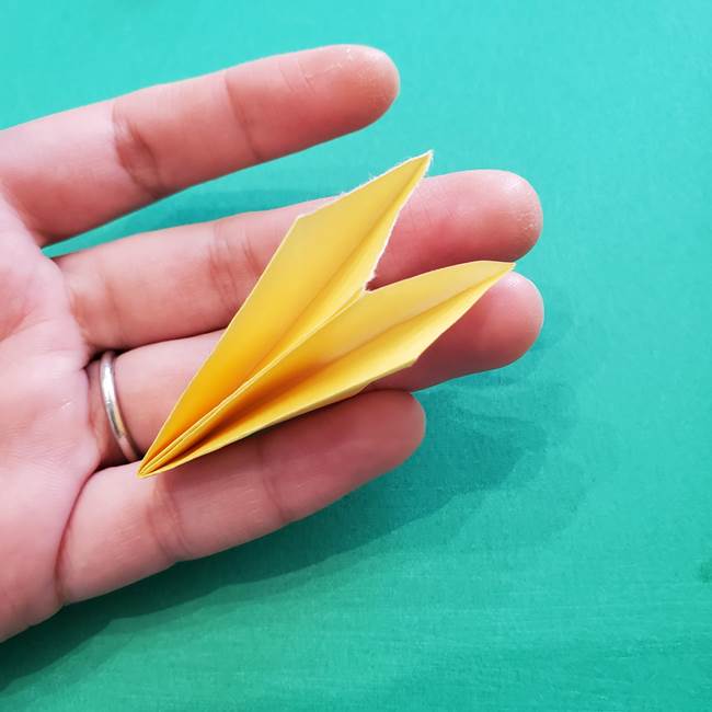 折り紙のダリア 16枚で立体的な折り方③完成(4)