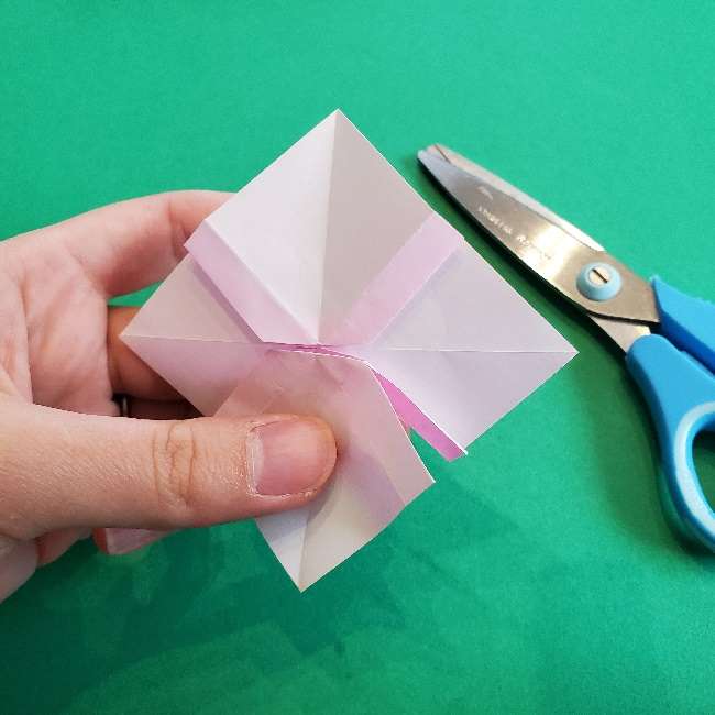 折り紙のチャーミーキティ＊折り方作り方リボン (17)