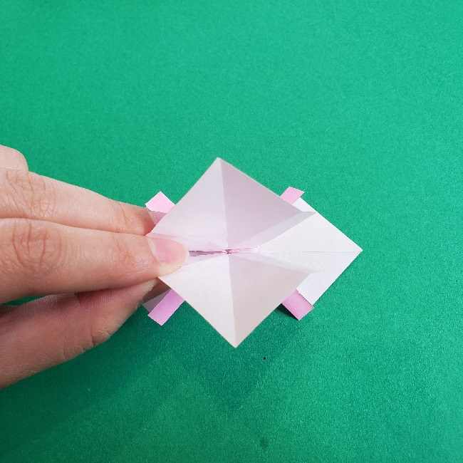 折り紙のチャーミーキティ＊折り方作り方リボン (18)