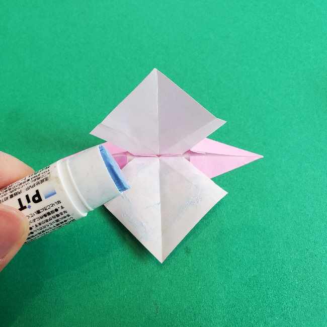 折り紙のチャーミーキティ＊折り方作り方リボン (21)