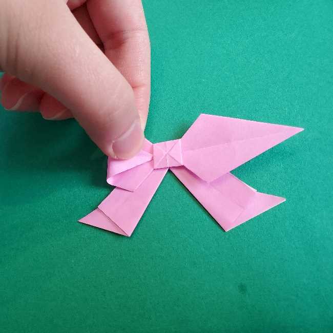 折り紙のチャーミーキティ＊折り方作り方リボン (27)