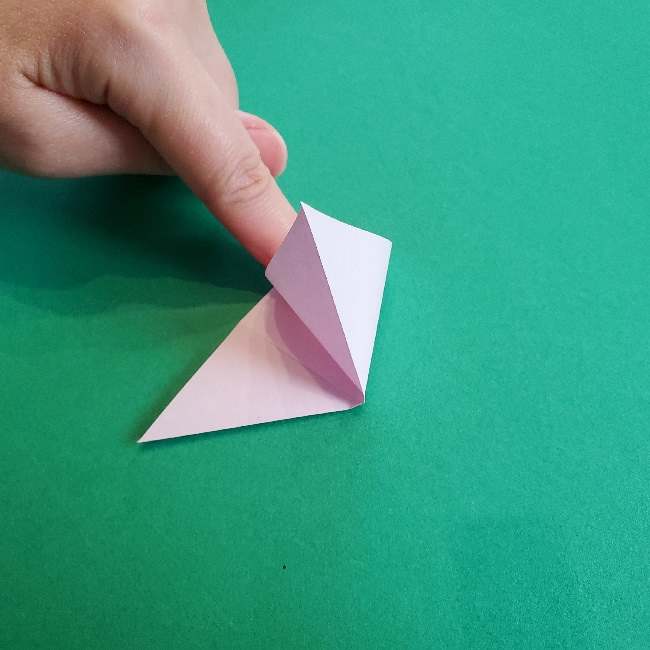 折り紙のチャーミーキティ＊折り方作り方リボン (4)