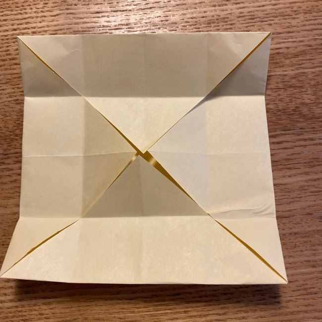 折り紙のポムポムプリン 立体的な箱＊折り方作り方 (12)