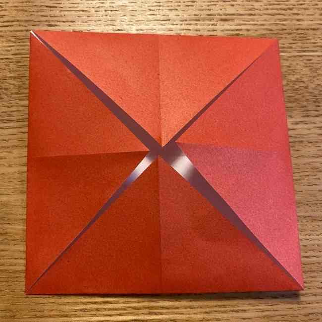 折り紙のポムポムプリン 立体的な箱＊折り方作り方 (44)
