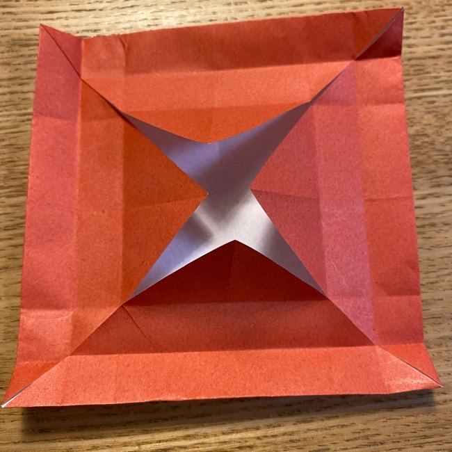 折り紙のポムポムプリン 立体的な箱＊折り方作り方 (52)