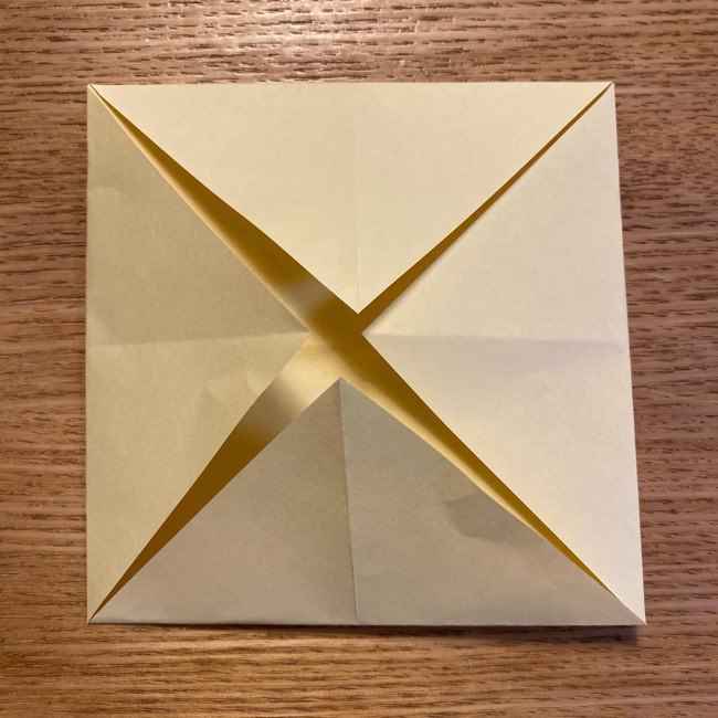 折り紙のポムポムプリン 立体的な箱＊折り方作り方 (6)