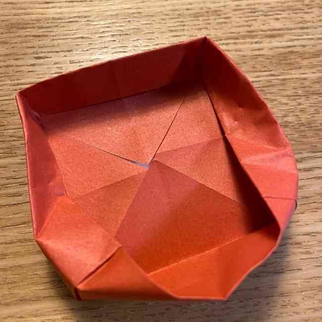 折り紙のポムポムプリン 立体的な箱＊折り方作り方 (64)