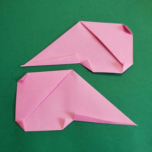 折り紙のポロンの作り方折り方①顔 (17)