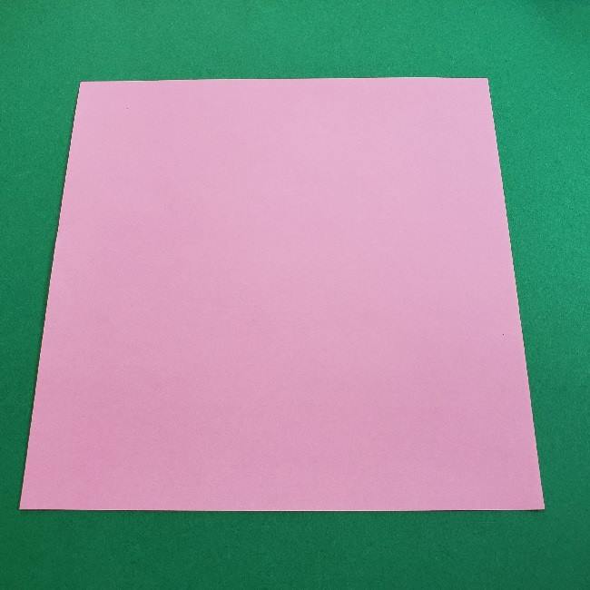 折り紙のマイメロちゃんの作り方折り方 (1)