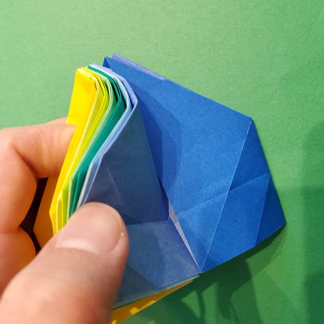 折り紙の花火 12枚でつくる意外と簡単な作り方折り方②組み立て(11)