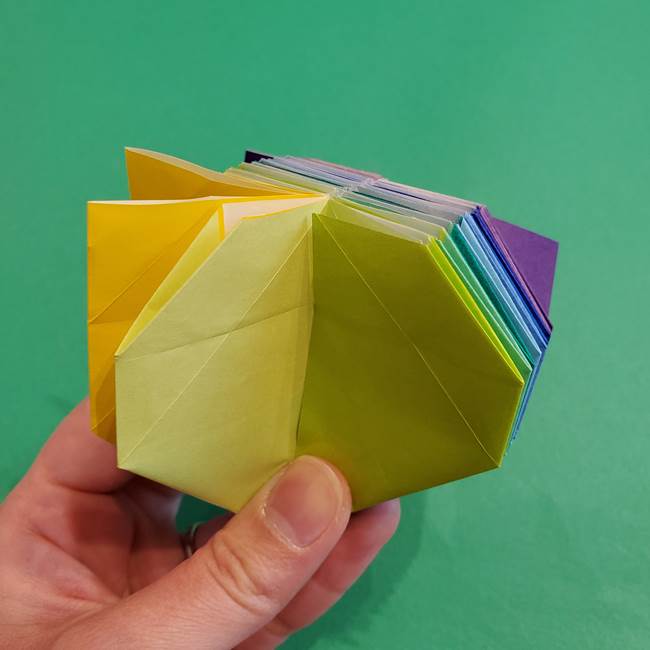 折り紙の花火 12枚でつくる意外と簡単な作り方折り方②組み立て(22)