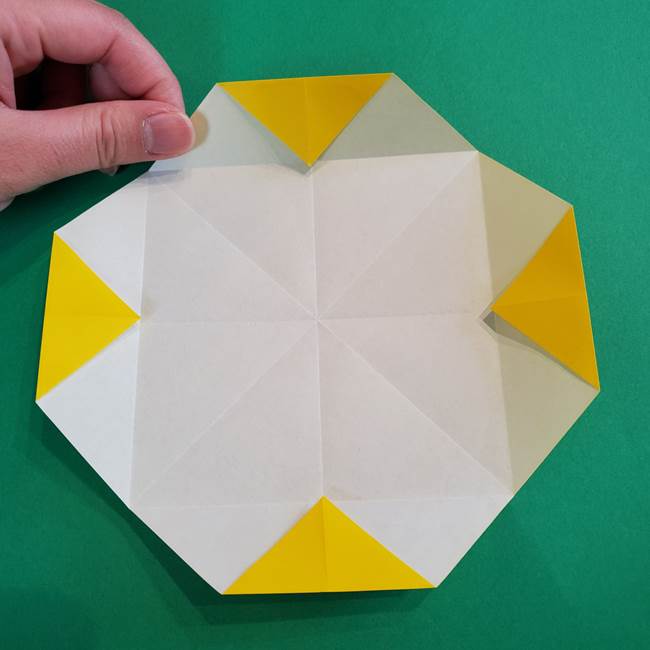 折り紙の花火 8枚でつくる簡単な折り方作り方①パーツ(14)