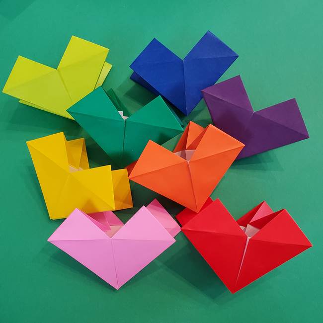 折り紙の花火 8枚でつくる簡単な折り方作り方①パーツ(26)
