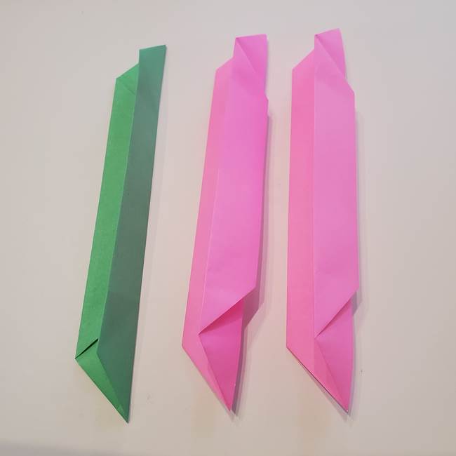 折り紙の蓮(ハス)の花☆立体的な作り方折り方③完成(1)