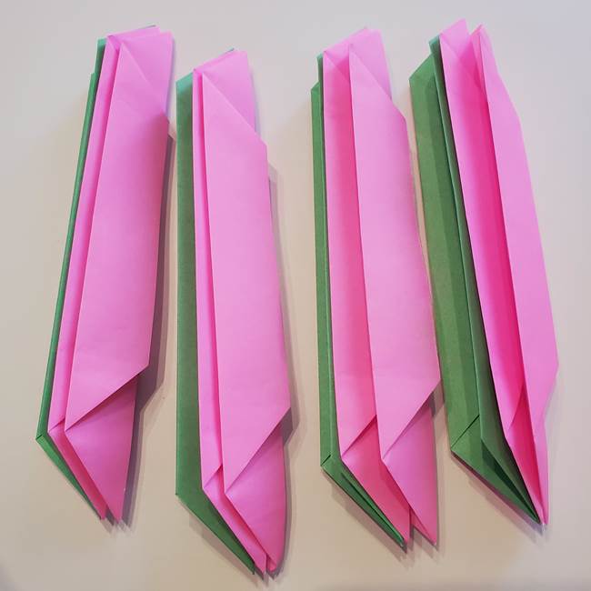 折り紙の蓮(ハス)の花☆立体的な作り方折り方③完成(7)
