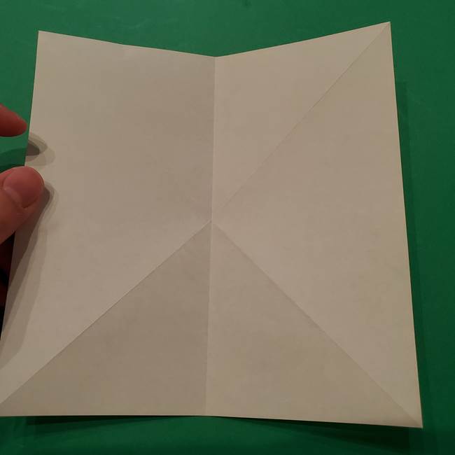 朝顔の折り紙 リースの作り方折り方①土台(7)