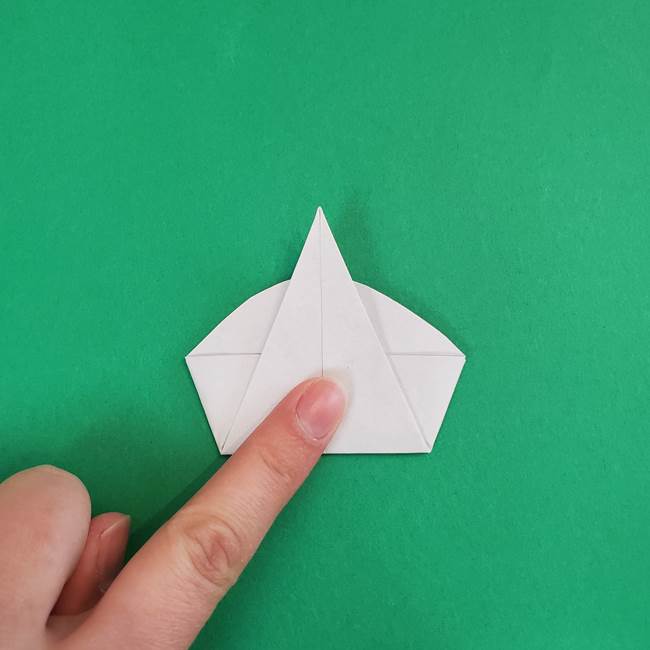 朝顔の折り紙 簡単で子供・幼児もつくれる作り方(12)
