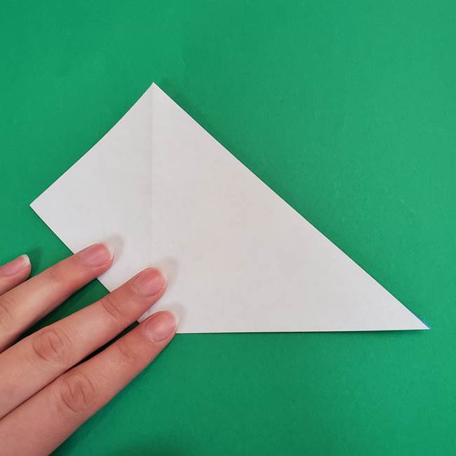 朝顔の折り紙 簡単で子供・幼児もつくれる作り方(6)
