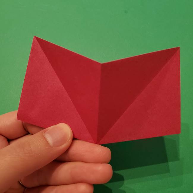 朝顔の折り紙 難しい立体的な折り方作り方(11)