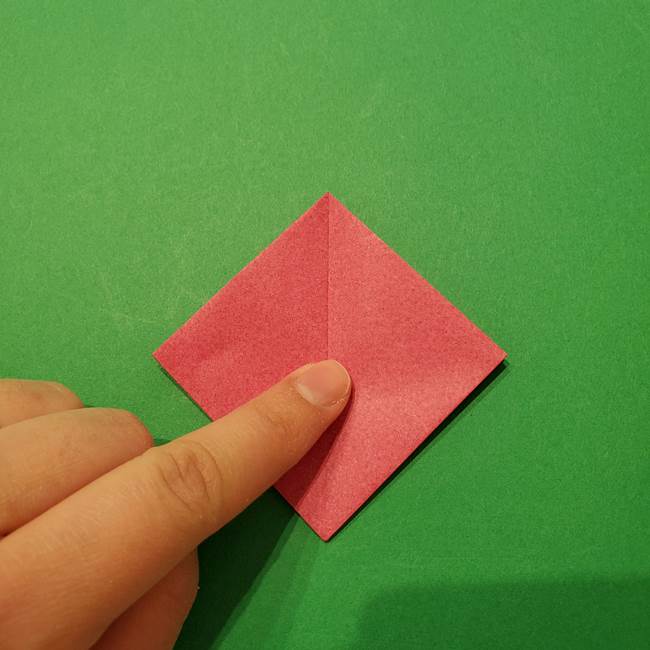 朝顔の折り紙 難しい立体的な折り方作り方(15)