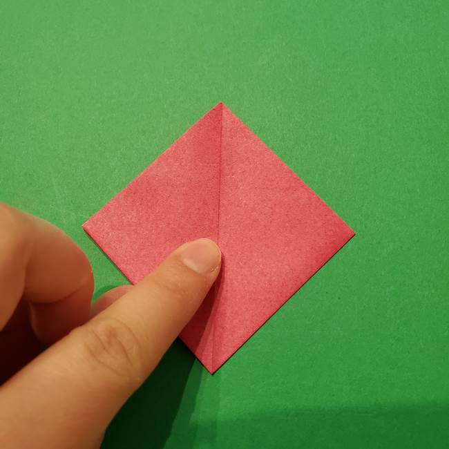 朝顔の折り紙 難しい立体的な折り方作り方(18)